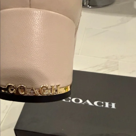 Coach Cream Ankle Boots - Picture 4 of 6
